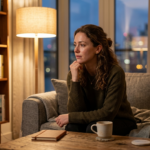 Person reflecting on the impact of words in a relationship